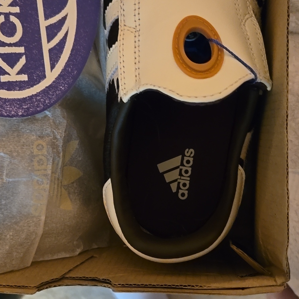 Adidas Taekwondo Mei Cow Print Leather Hair Ballet Sneakers - Picture 9 of 10